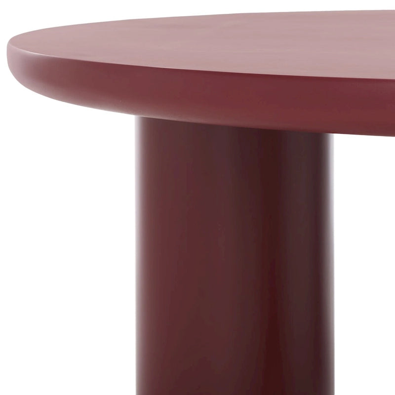 Table basse ronde à trois pieds - 40 cm de large x 40 cm de profondeur x 18 cm de haut
