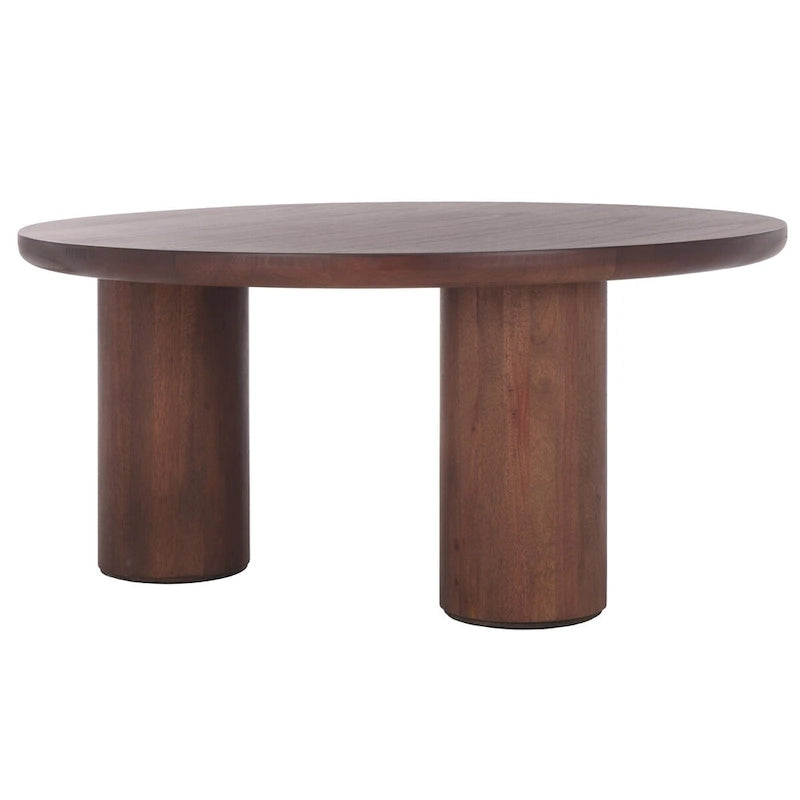 Table basse ronde à trois pieds - 40 cm de large x 40 cm de profondeur x 18 cm de haut