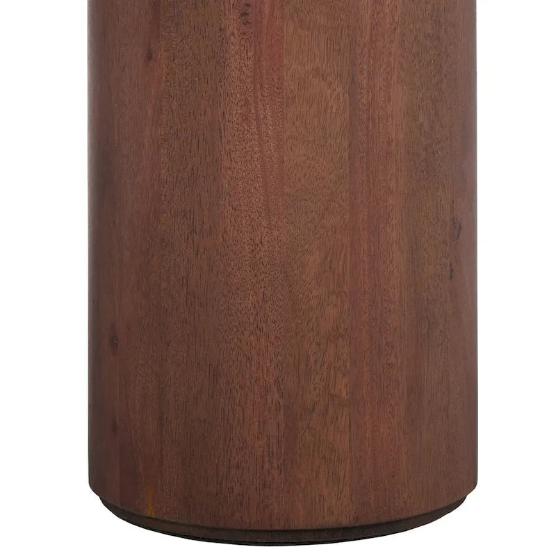 Table basse ronde à trois pieds - 40 cm de large x 40 cm de profondeur x 18 cm de haut