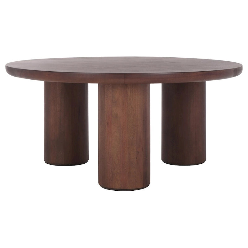 Table basse ronde à trois pieds - 40 cm de large x 40 cm de profondeur x 18 cm de haut