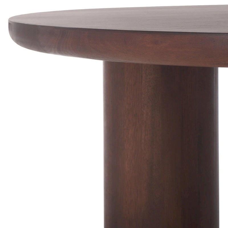 Table basse ronde à trois pieds - 40 cm de large x 40 cm de profondeur x 18 cm de haut